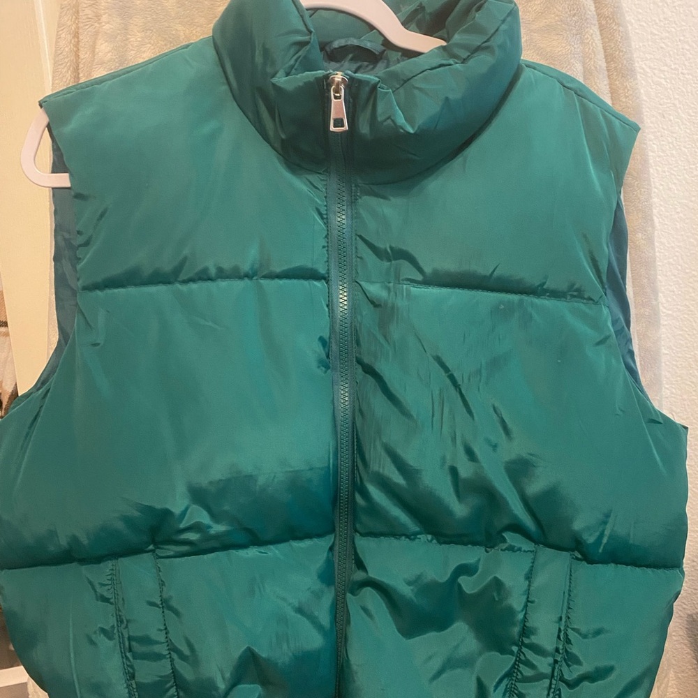 Teal Puffer Vest